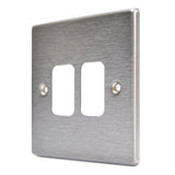 Hamilton 742GPFL Stainless Steel 2 Gang Grid Plate