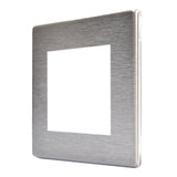 Hamilton 74CEURO2 CFX Satin Steel 2 Gang Modular Plate