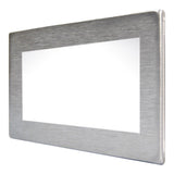 Hamilton 74CEURO4 CFX Satin Steel 4 Gang Modular Plate