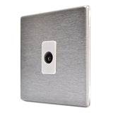 Hamilton 74CTVW CFX Satin Steel TV Socket