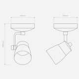 Astro 1487006 Juno Single Spotlight Matt Brushed Brass