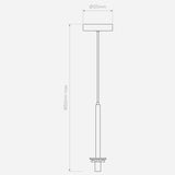 Astro 1429025 Tacoma Pendant Matt Black