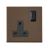 Hamilton 7G2RBSS1BL-B G2 Richmond Bronze 13A single switched socket