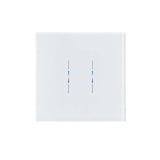 iKonects IKS-100003-WH Smart Home 2-Gang Glass Fronted Smart Switch White