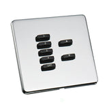 Rako Screwless Cover Kit Mirror Steel
