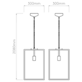 Astro 1095033 Homefield Pendant 450 Textured Black