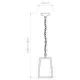 Astro 1306013 Calvi Pendant 305 Textured Black