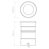 Astro 1378004 Cromarty 120 LED Brushed Stainless Steel