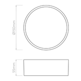 Astro 1391001 Kea 150 Round Textured White