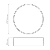 Astro 1391003 Kea 250 Round Textured White