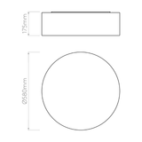 Astro 1421007 Cambria 580 White Fabric