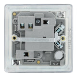 BG FPC52 Screwless Flat Plate Polished Chrome Switched 13A Fused Connection Unit with Neon