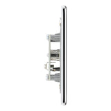 BG FPC60 Screwless Flat Plate Polished Chrome Single Socket TV/FM Co-axial Aerial Connection