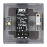 BG NAB81 Antique Brass Single Intelligent LED 2 Way Dimmer Switch