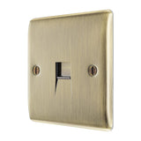 BG NABBTM1 Antique Brass Single Master Telephone Socket