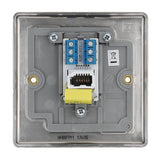 BG NABBTM1 Antique Brass Single Master Telephone Socket