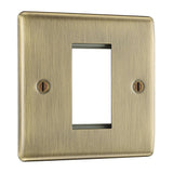 BG NABEMS1 Antique Brass Single Euro Plate