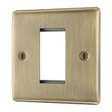 BG NABEMS1 Antique Brass Single Euro Plate