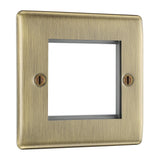 BG NABEMS2 Antique Brass Double Euro Plate
