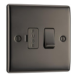 BG NBN50 Black Nickel Switched 13A Fused Connection Unit