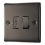 BG NBN50 Black Nickel Switched 13A Fused Connection Unit
