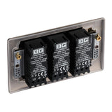 BG NBN83 Black Nickel Triple Intelligent LED 2 Way Dimmer Switch