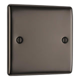 BG NBN94 Black Nickel Single Blank Plate