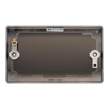 BG NBN95 Black Nickel Double Blank Plate