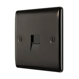 BG NBNBTM1 Black Nickel Single Master Telephone Socket