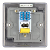 BG NBNBTM1 Black Nickel Single Master Telephone Socket