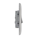 BG NBS12 Stainless Steel Single Switch 10A 2 Way