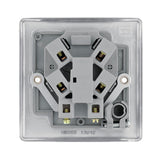 BG NBS55 Stainless Steel Unstitched 13A Fused Connection Unit with Cable Outlet