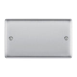 BG NBS95 Stainless Steel Double Blank Plate