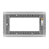 BG NBSEMR4 Stainless Steel Quadruple Euro Plate