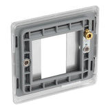 BG NBSEMS1 Stainless Steel Single Euro Plate