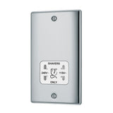 BG NPC20W Polished Chrome Dual Voltage Shaver Socket