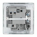 BG NPC53 Polished Chrome Switched 13A Fused Connection Unit with Neon and Cable Outlet