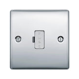 BG NPC54 Polished Chrome Unswitched 13A Fused Connection Unit