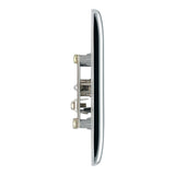 BG NPC60 Polished Chrome Single Socket TV/FM Co-axial Aerial Connection
