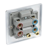 BG NPC74 Polished Chrome 45A Square Cooker Control Unit with Neon