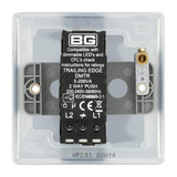 BG NPC81 Polished Chrome Single Intelligent LED 2 Way Dimmer Switch