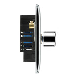 BG NPC81 Polished Chrome Single Intelligent LED 2 Way Dimmer Switch