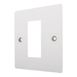 Hamilton 8MWEURO1 White Metal Single Module Euro Plate