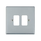 Hamilton 772GPFL Polished Chrome 2 Gang Grid Plate