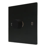 Hamilton 7MB1XLEDITB100 Matt Black LED Dimmer 1G 2W 100w