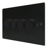 Hamilton 7MB4XLEDITB100 Matt Black LED Dimmer 4G 2W 100w