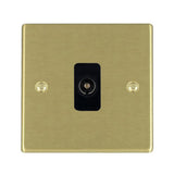 Hamilton 72TVB Satin Brass non-isolated TV socket