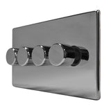 Hamilton 78C4XLEDITB100 CFX Black Nickel quadruple 2 way LED dimmer