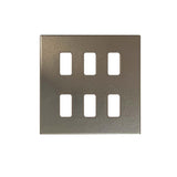Hamilton 7G2RB6MFL G2 Richmond Bronze 6 Gang front loading grid plate (face plate only)