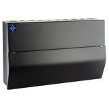 Lewden 10 Way RCBO Black Consumer Unit complete with pre-wired SPD Kit